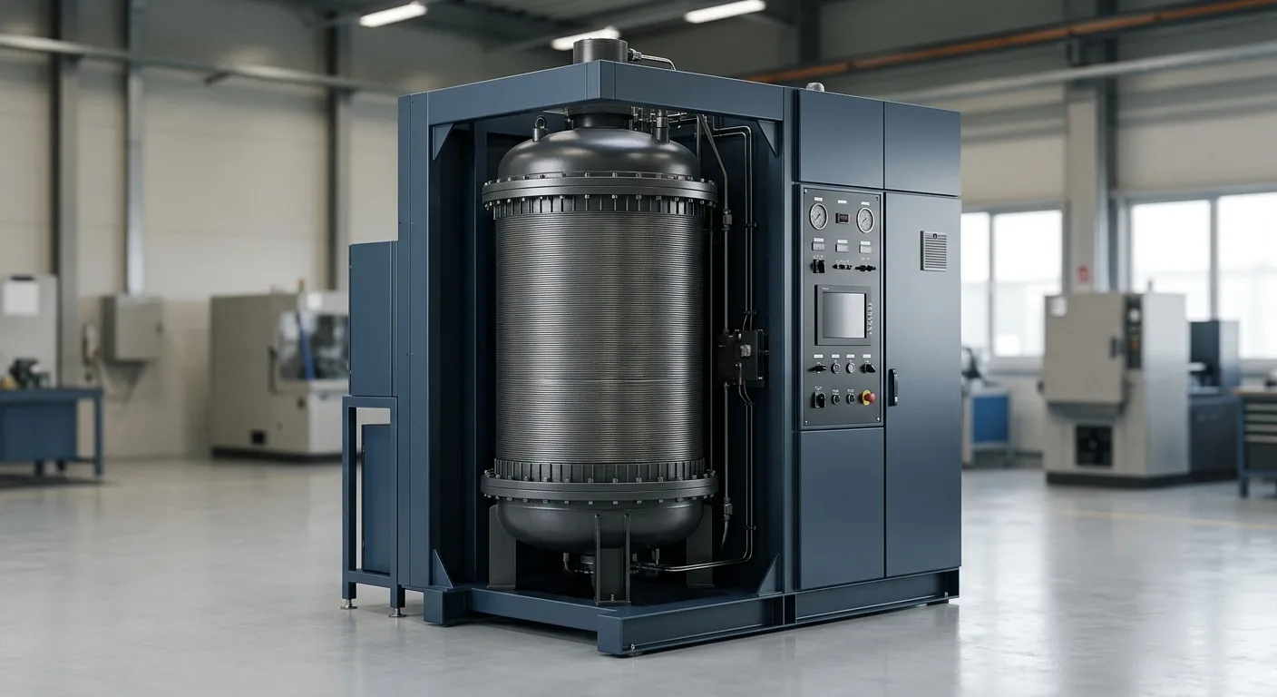 Flagship hot isostatic press product hero render