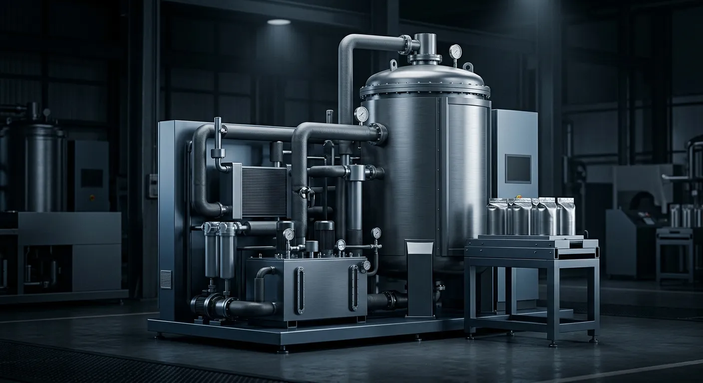 Warm isostatic press equipment